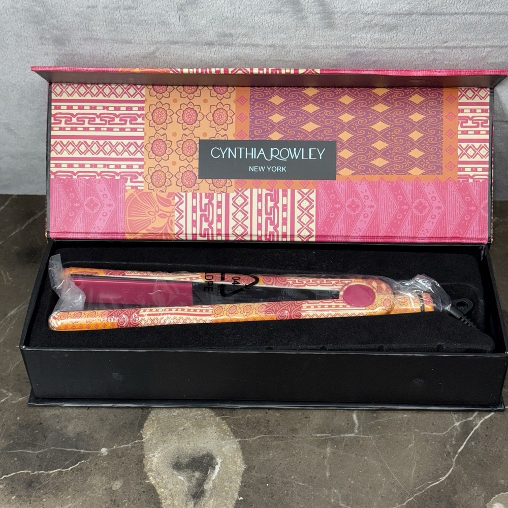 Le Angelique Cynthia Rowley New York Tourmaline Ceramic Hair Straightener NIB